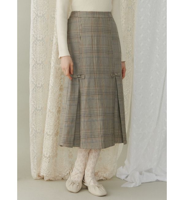 merry jenny「リボンプリーツミディスカート【セットアップ着用可能】」|スカート|