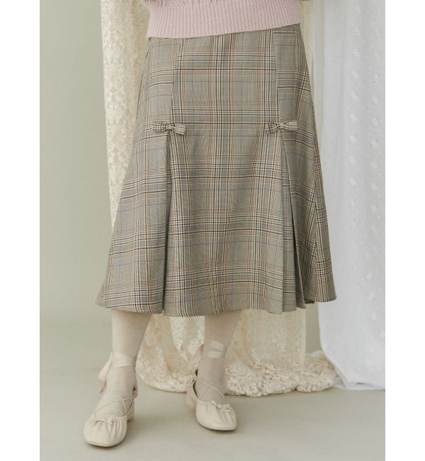 merry jenny「リボンプリーツミディスカート【セットアップ着用可能】」|スカート|