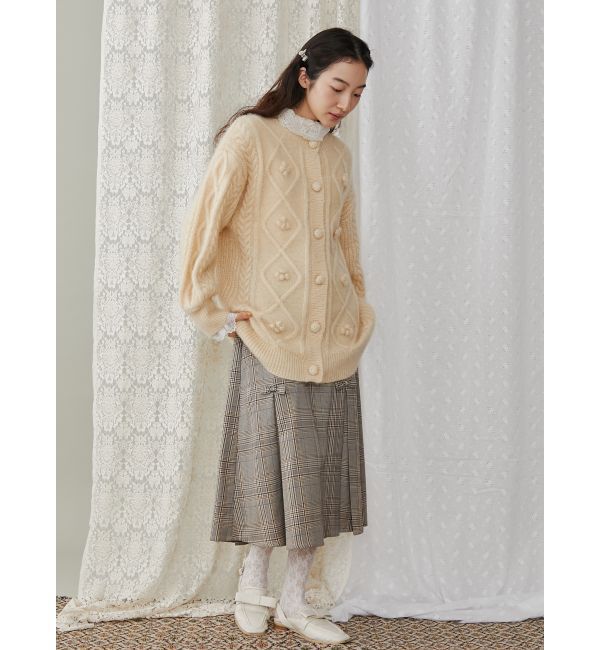 merry jenny「リボンプリーツミディスカート【セットアップ着用可能】」|スカート|