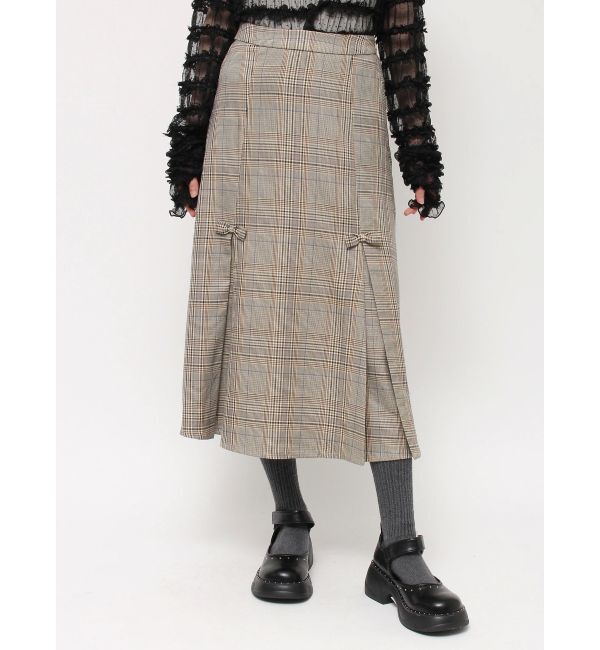 merry jenny「リボンプリーツミディスカート【セットアップ着用可能】」|スカート|