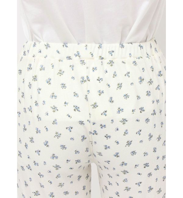 merry jenny「floralフリルリブフレアパンツ」|その他|