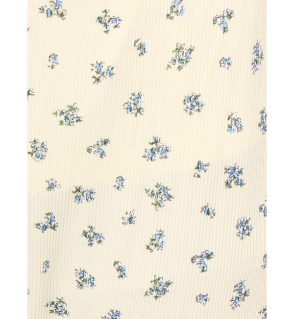 merry jenny「floralフリルリブフレアパンツ」|その他|