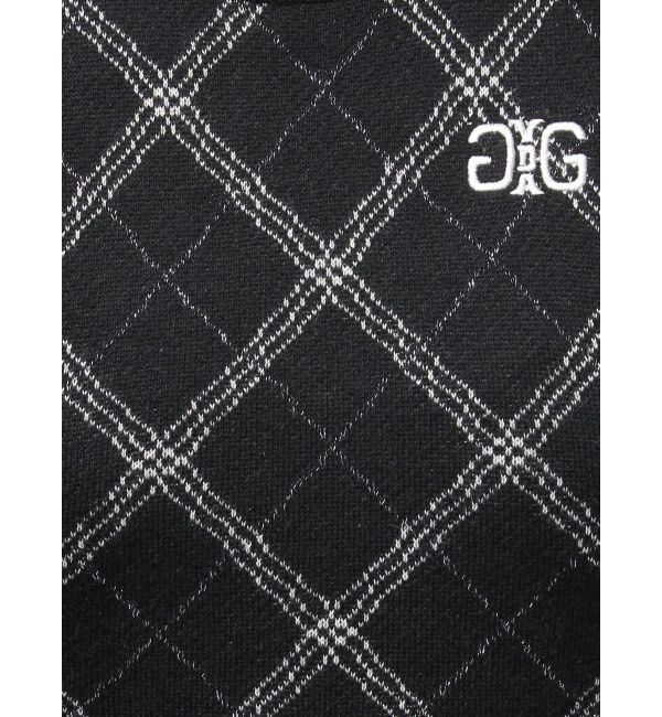 GYDA「ラメアーガイルアメスリニットワンピース」|ワンピース|