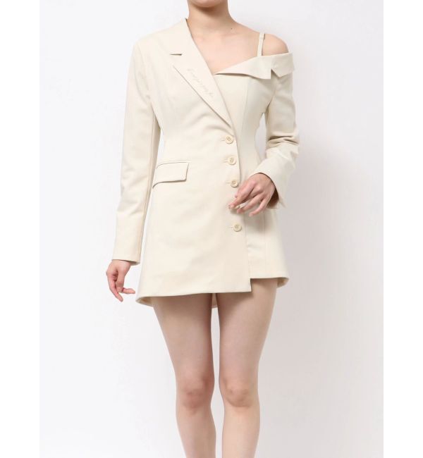 GYDA「asymmetryジャケットワンピース」|ワンピース|