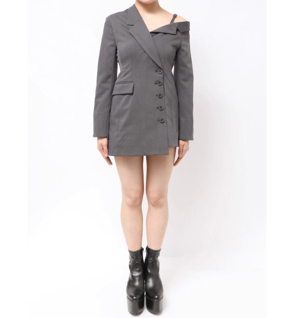 GYDA「asymmetryジャケットワンピース」|ワンピース|