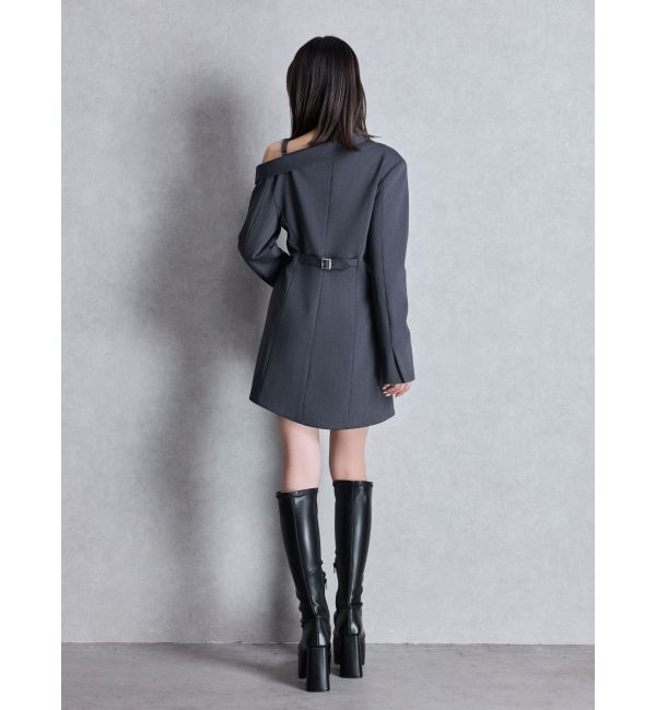 GYDA「asymmetryジャケットワンピース」|ワンピース|