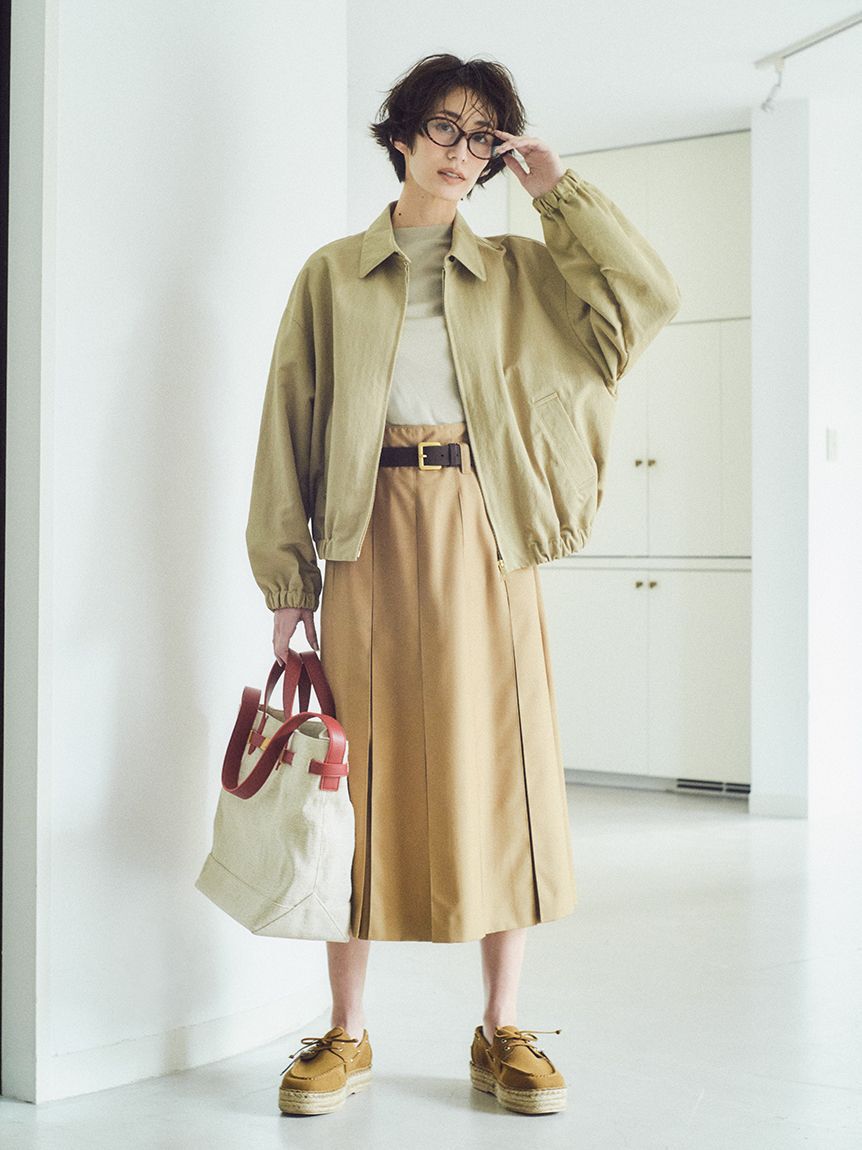 Mila Owen「プリーツタックスカート」|スカート|