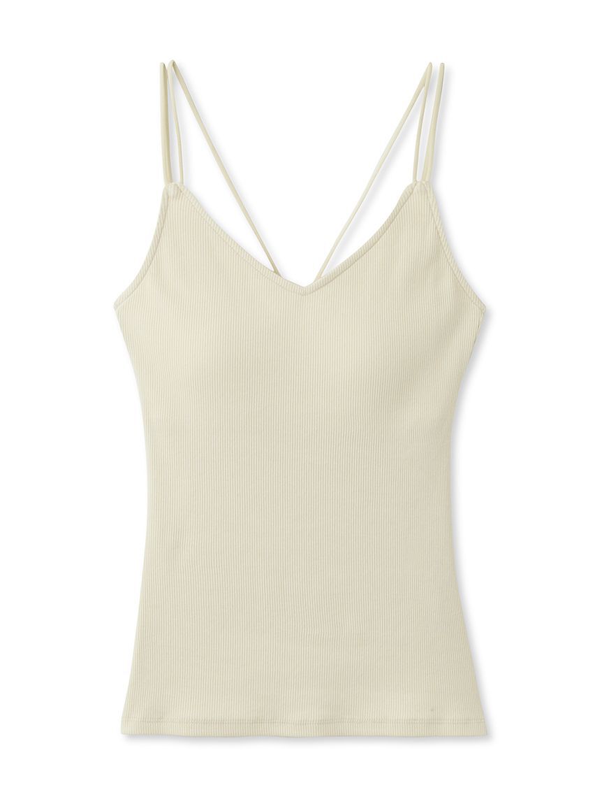 emmi atelier「【emmi atelier】カップ付きリブキャミソール」|キャミソール|IVR
