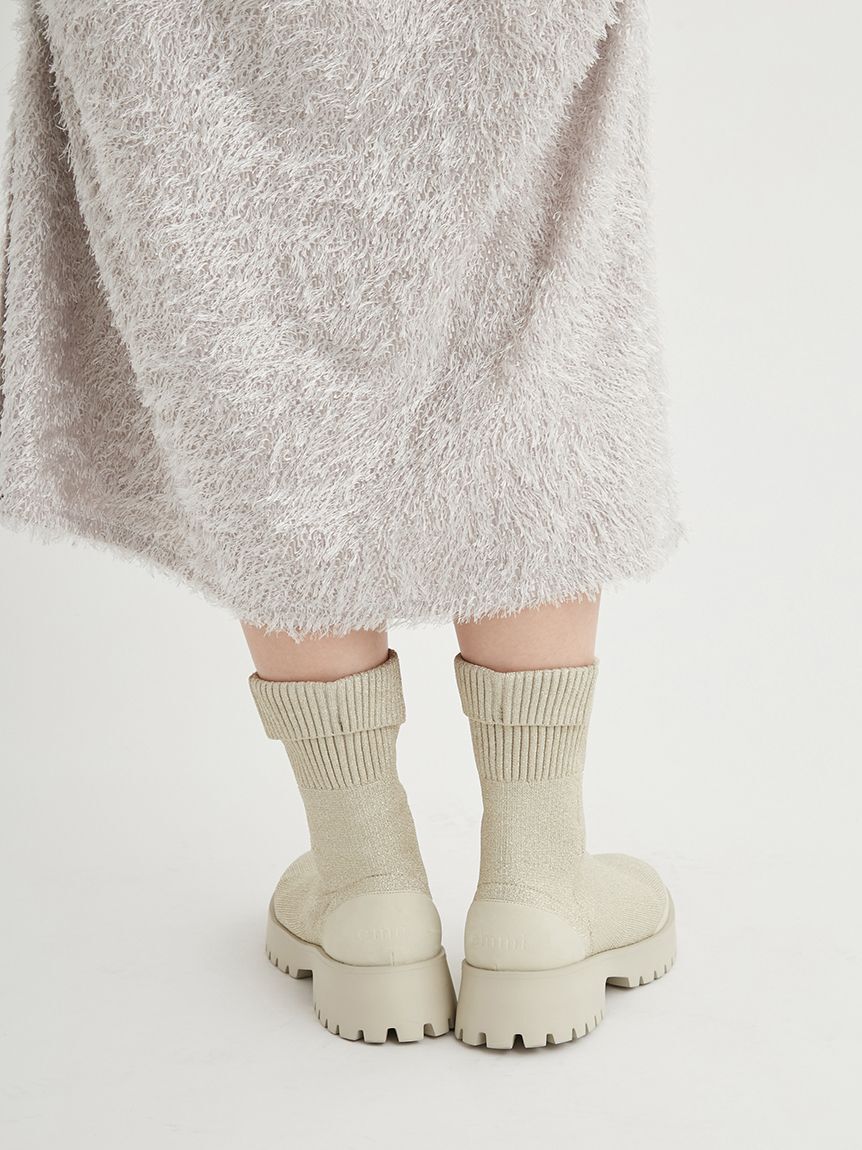 emmi atelier「eco ニットブーツ」|ショートブーツ|