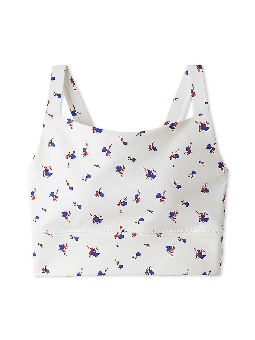 emmi yoga「ディフォームフラワーブラトップ」|キャミソール|WHT