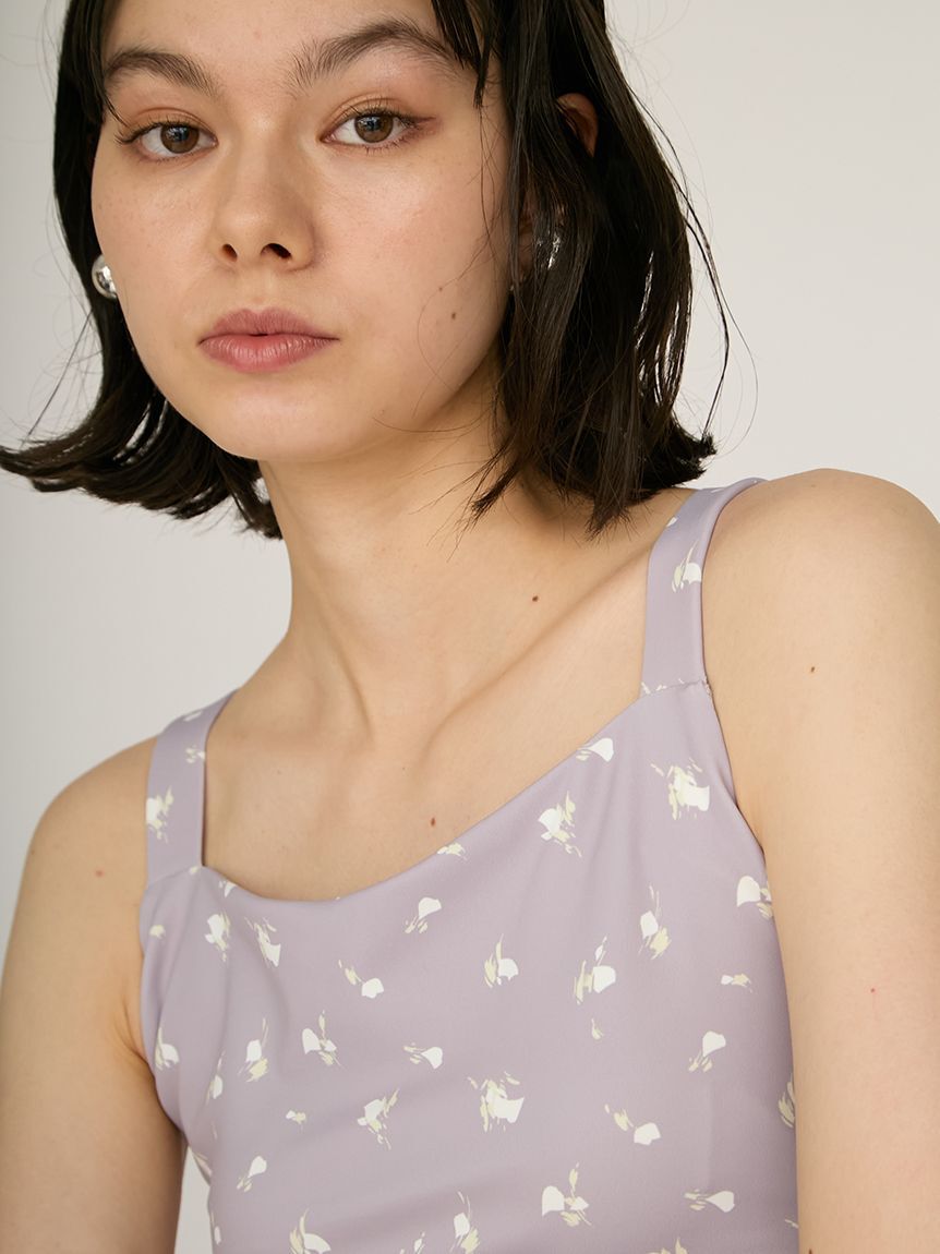 emmi yoga「ディフォームフラワーブラトップ」|キャミソール|