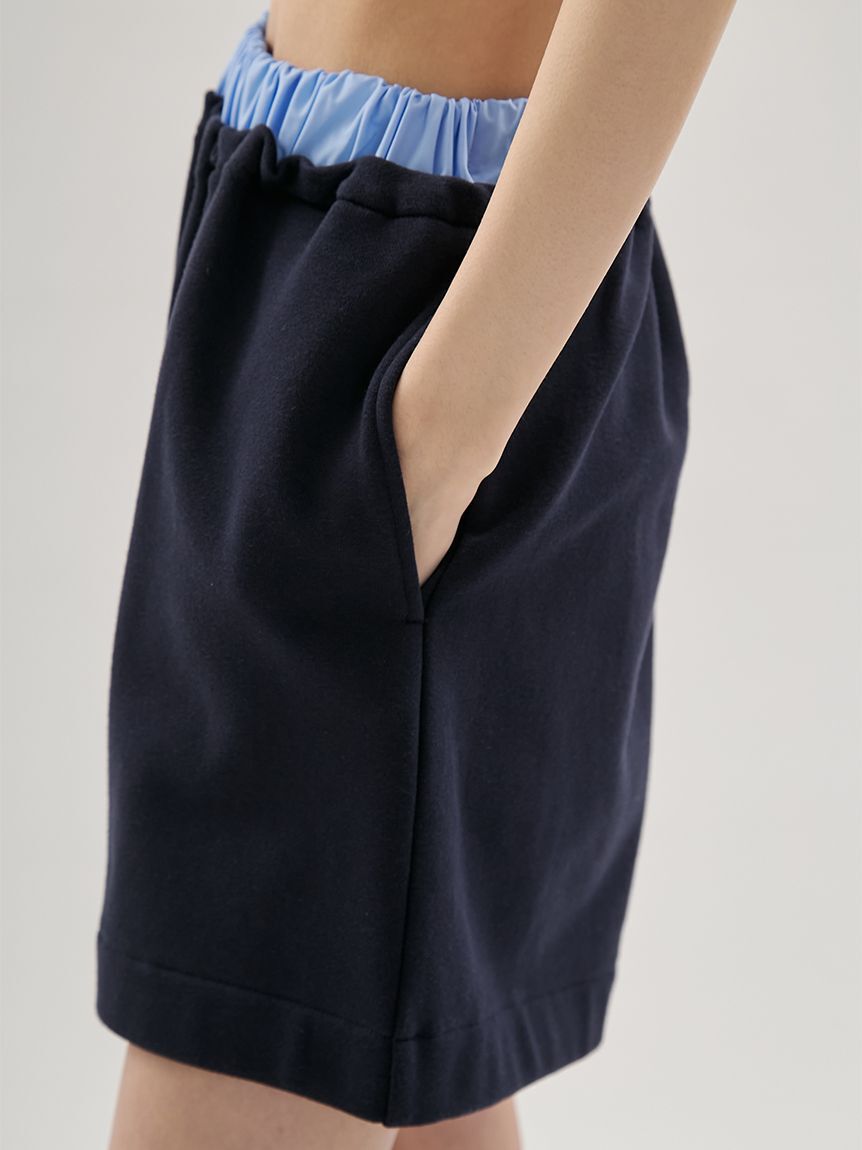 emmi atelier「【em】レイヤードライクスウェットショートパンツ【セットアップ対応】」|その他|