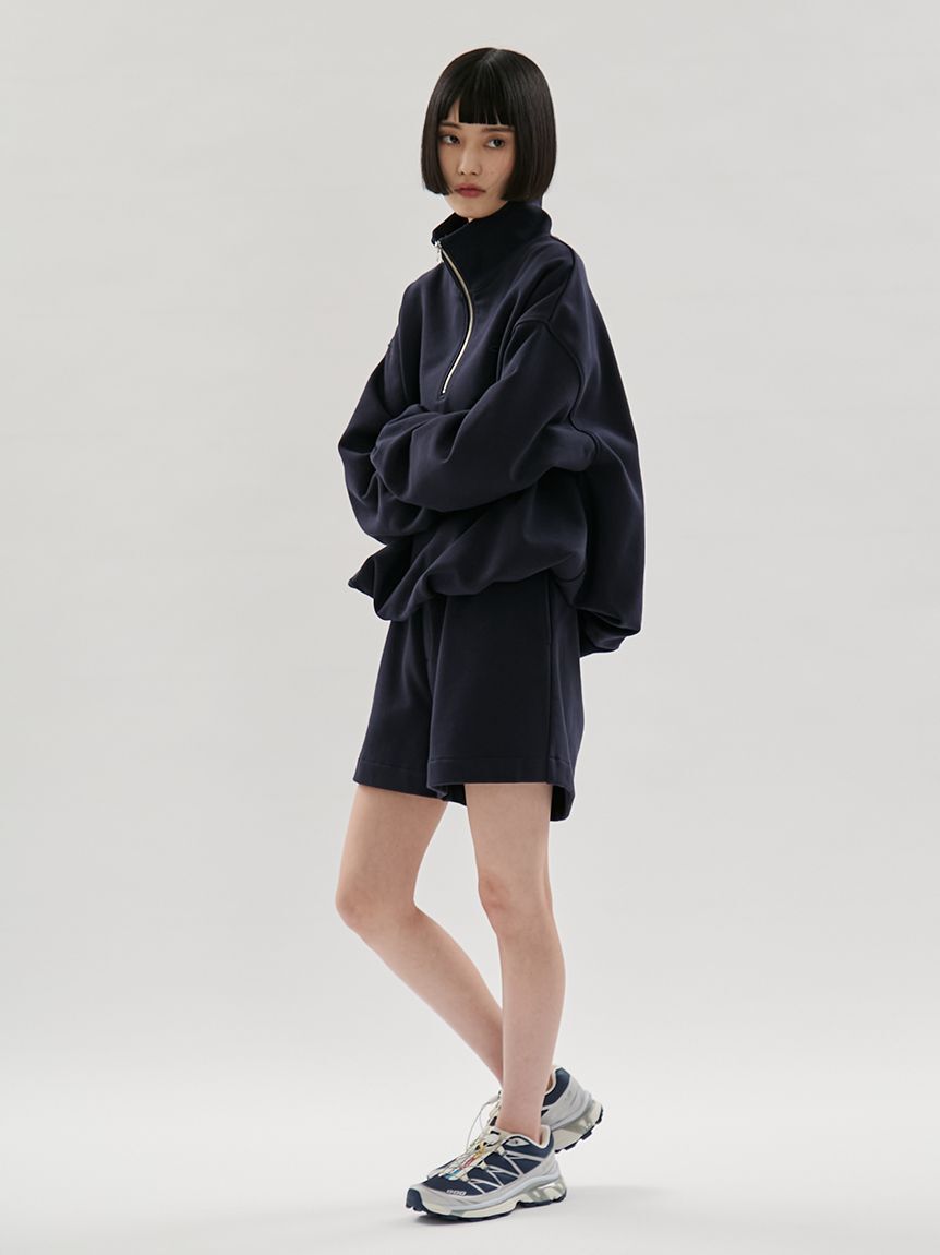 emmi atelier「【em】ハーフジップスウェット【セットアップ対応】」|スウェット・ジャージ|