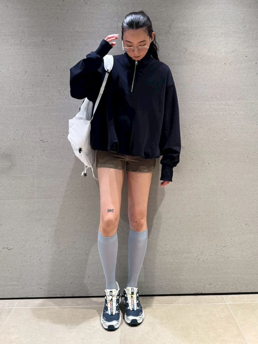 emmi atelier「【em】ハーフジップスウェット【セットアップ対応】」|スウェット・ジャージ|