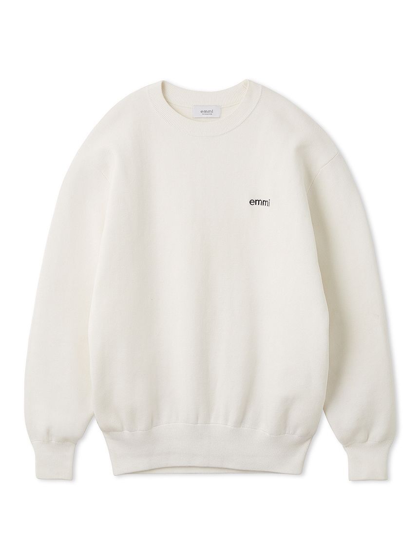 emmi atelier「emmiロゴミラノリブトップス」|ニット・セーター|WHT