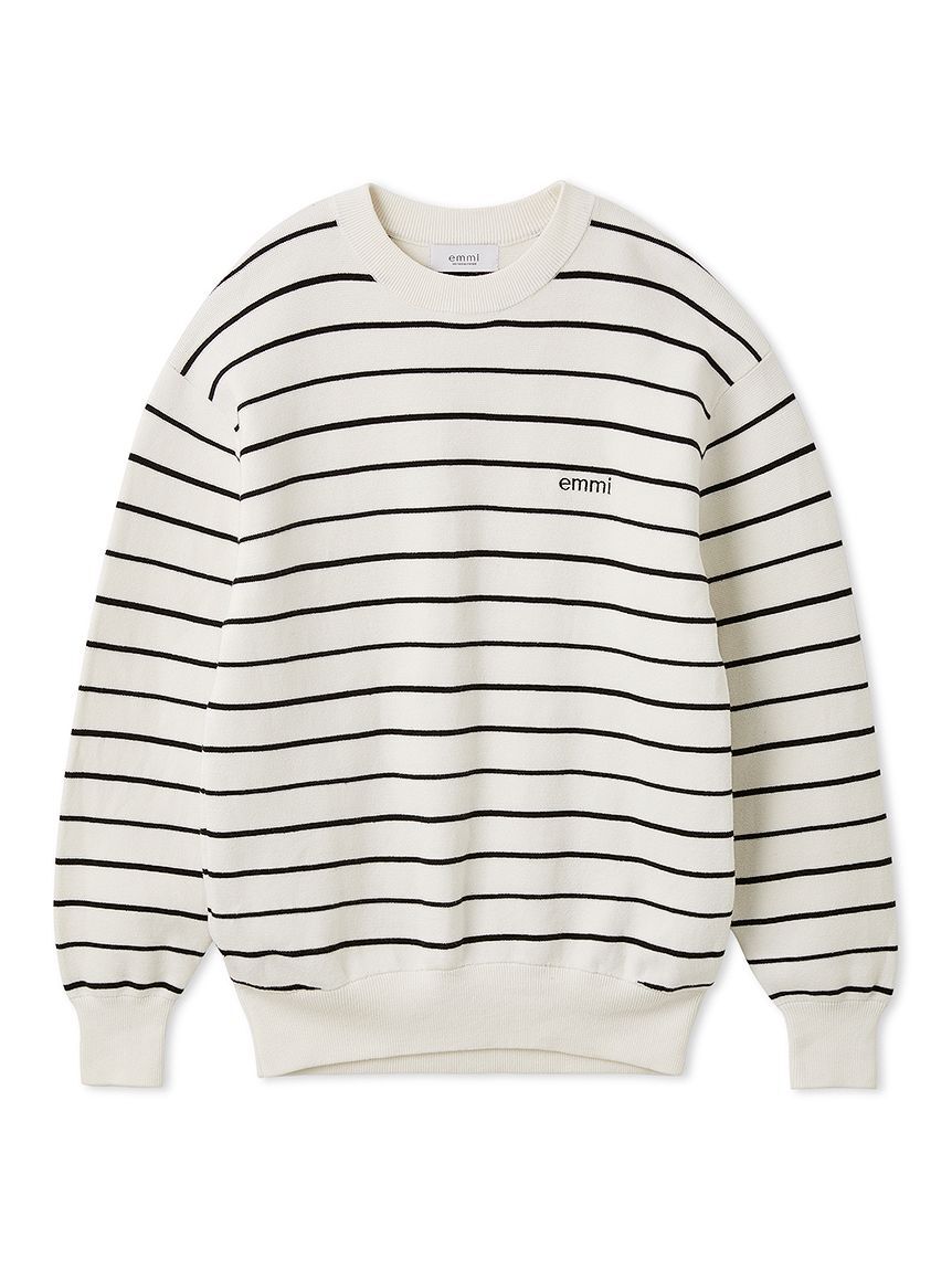 emmi atelier「emmiロゴミラノリブトップス」|ニット・セーター|