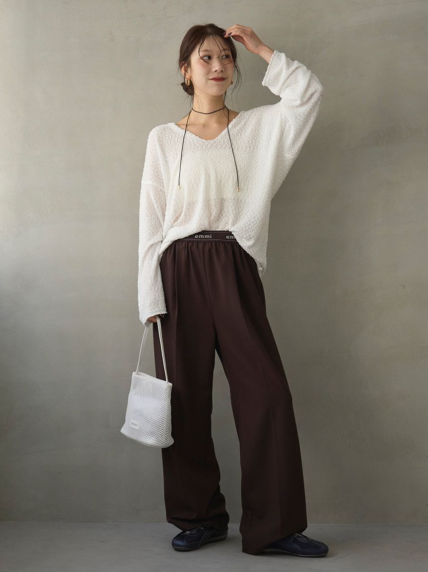 emmi atelier「ルーズニットプルオーバー」|ニット・セーター|