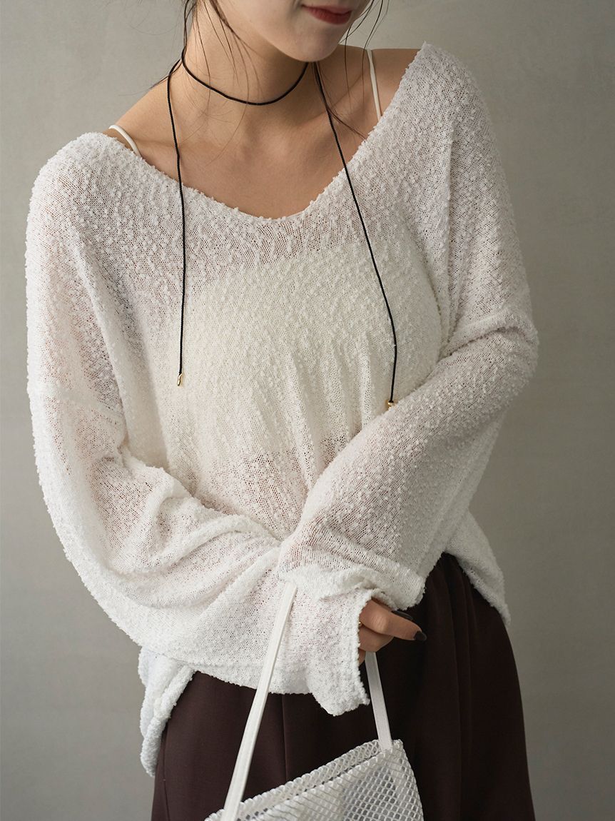 emmi atelier「ルーズニットプルオーバー」|ニット・セーター|