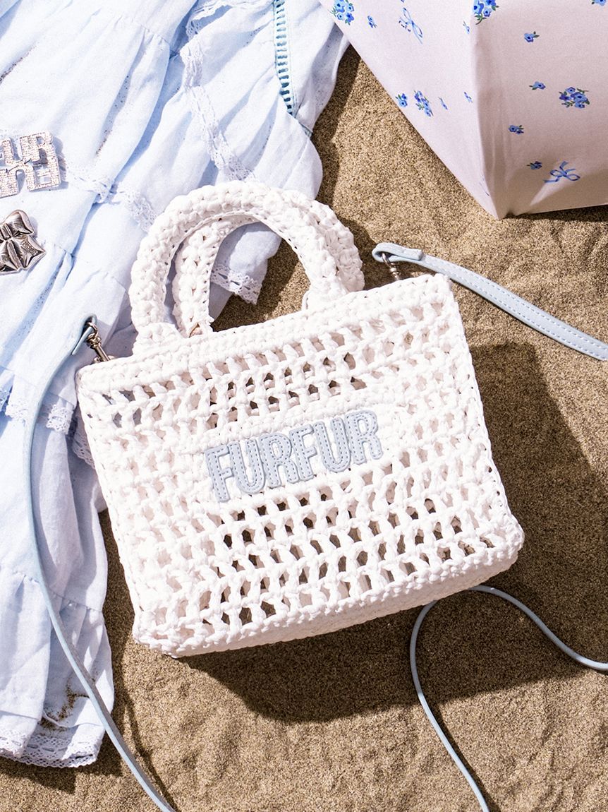 FURFUR「【限定カラー】ラフィアロゴトートバッグ」|トートバッグ|