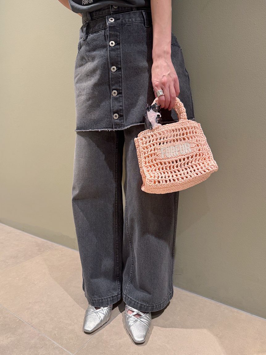 FURFUR「【限定カラー】ラフィアロゴトートバッグ」|トートバッグ|