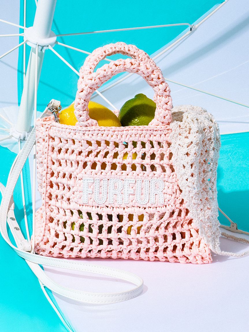 FURFUR「【限定カラー】ラフィアロゴトートバッグ」|トートバッグ|