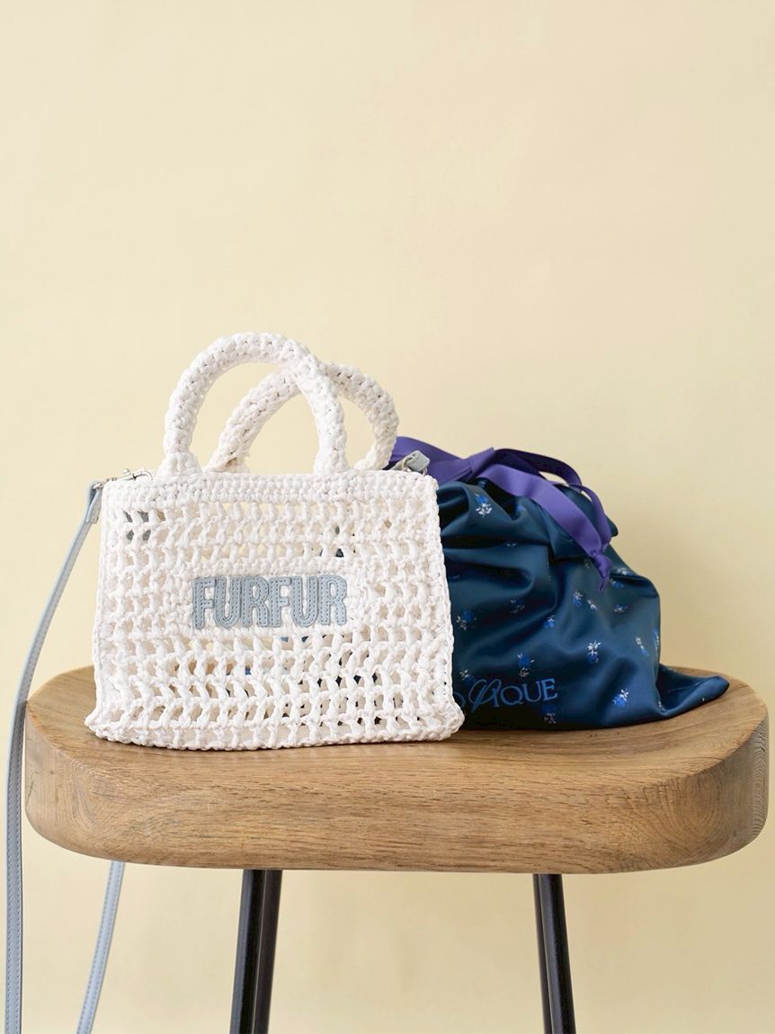 FURFUR「【限定カラー】ラフィアロゴトートバッグ」|トートバッグ|