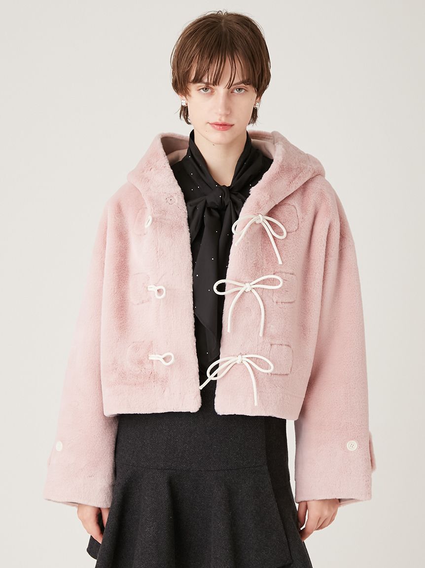 FURFUR「リボンショートダッフルコート」|ダッフルコート|