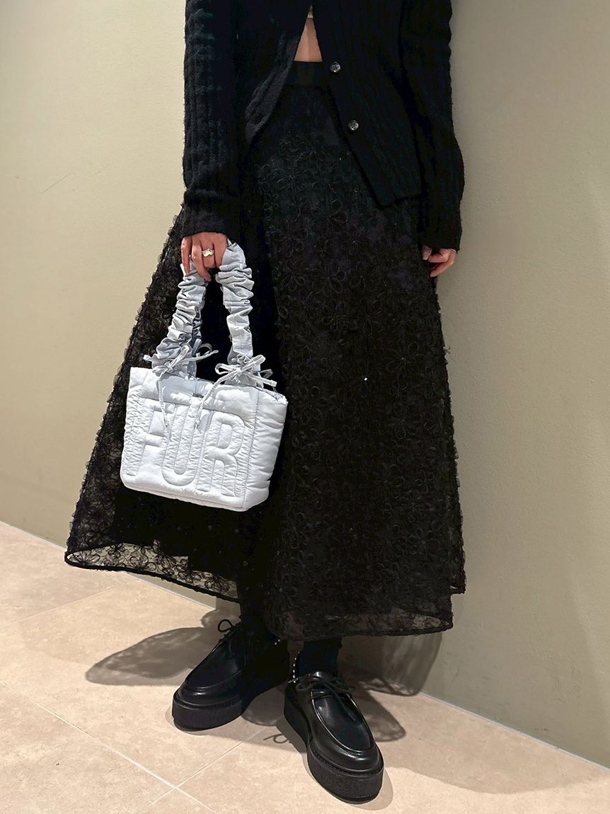 FURFUR「立体フラワーレーススカート」|スカート|