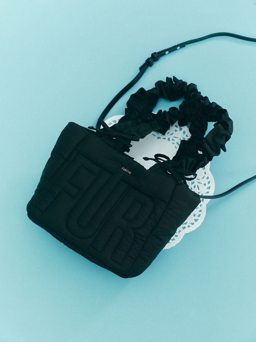 FURFUR「【限定カラー】ロゴパデッドトートバッグ」|トートバッグ|BLK