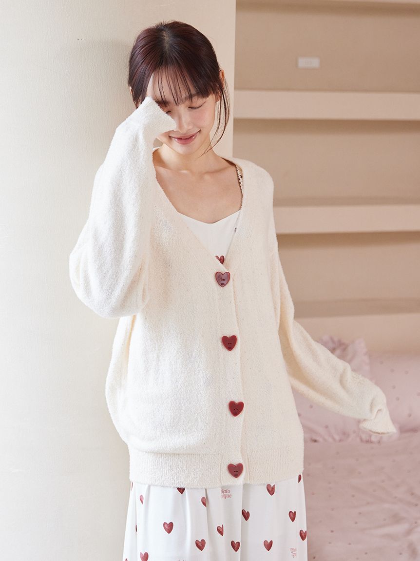 gelato pique「スムーズィーネップカーディガン」|ルームウェア|