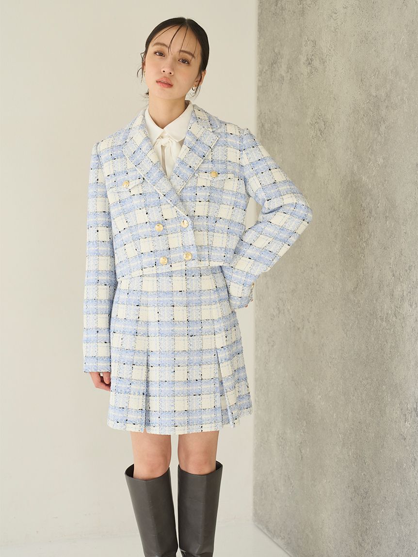 SNIDEL「バリエツイードジャケット」|テーラードジャケット|