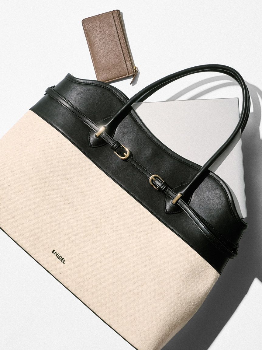 SNIDEL「【WEB限定カラーあり】ソフトベルトトートバッグ」|トートバッグ|