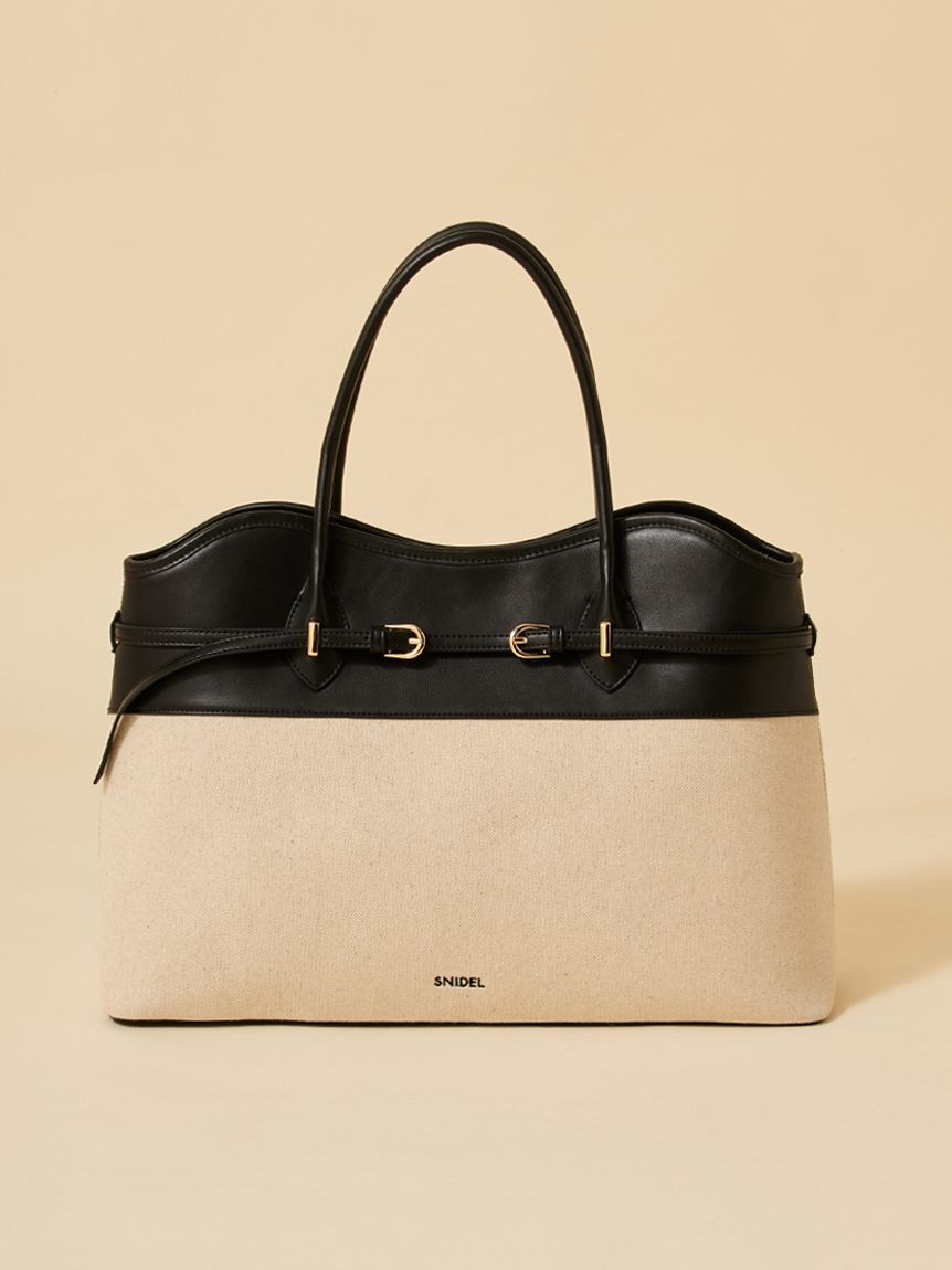 SNIDEL「【WEB限定カラーあり】ソフトベルトトートバッグ」|トートバッグ|