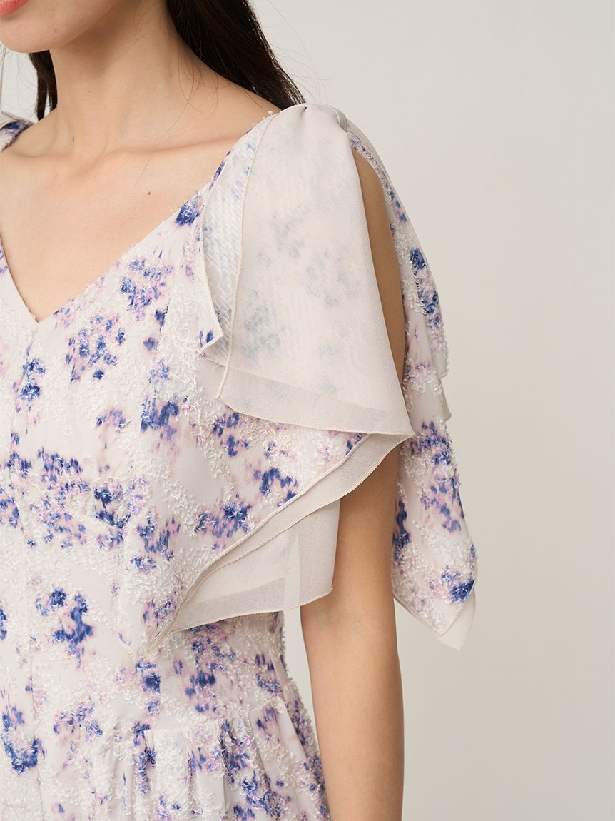 SNIDEL「リボンジャガードワンピース」|ワンピース|