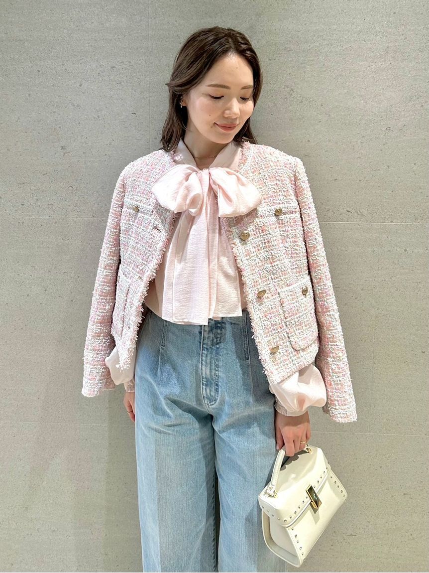 CELFORD「ビッグリボンセミシアーブラウス」|シャツ・ブラウス|