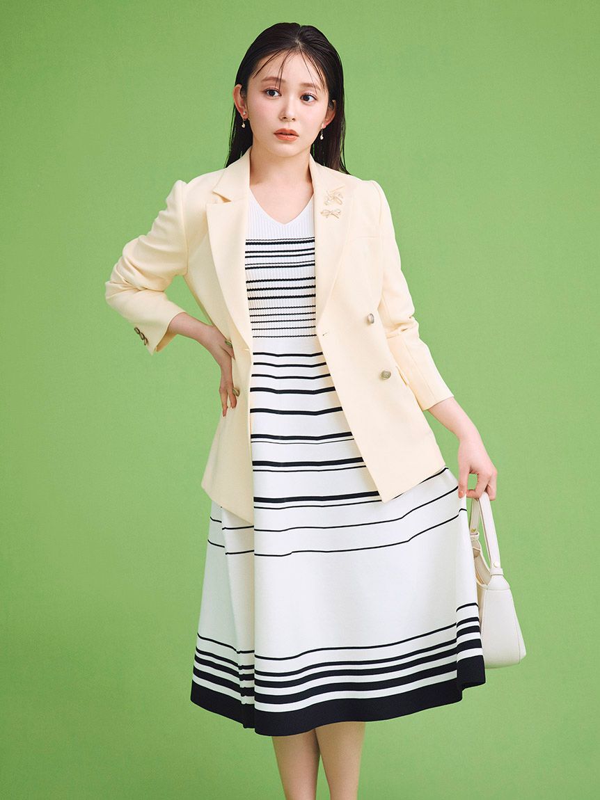 CELFORD「【洗える】ベルスリーブホールガーメントワンピース」|ワンピース|