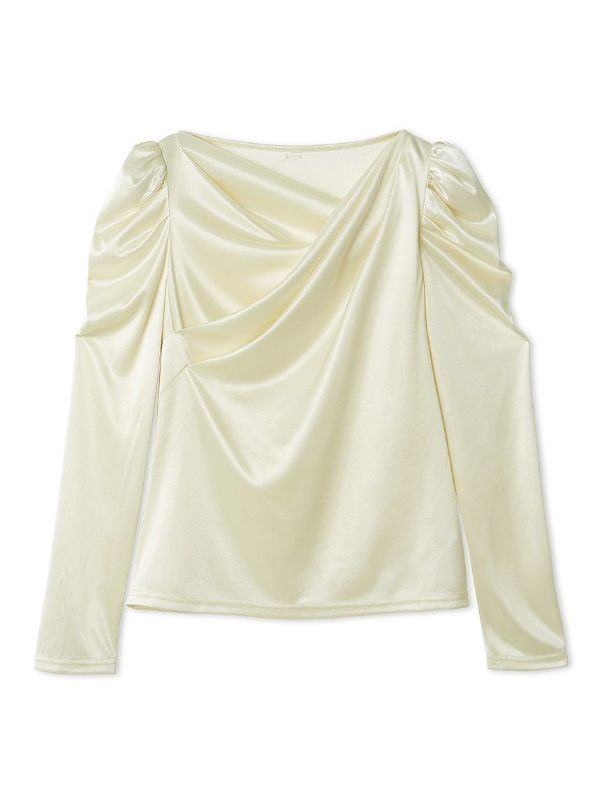 CELFORD「【洗える】カシュクールグロッシーカットトップス」|Tシャツ・カットソー|IVR