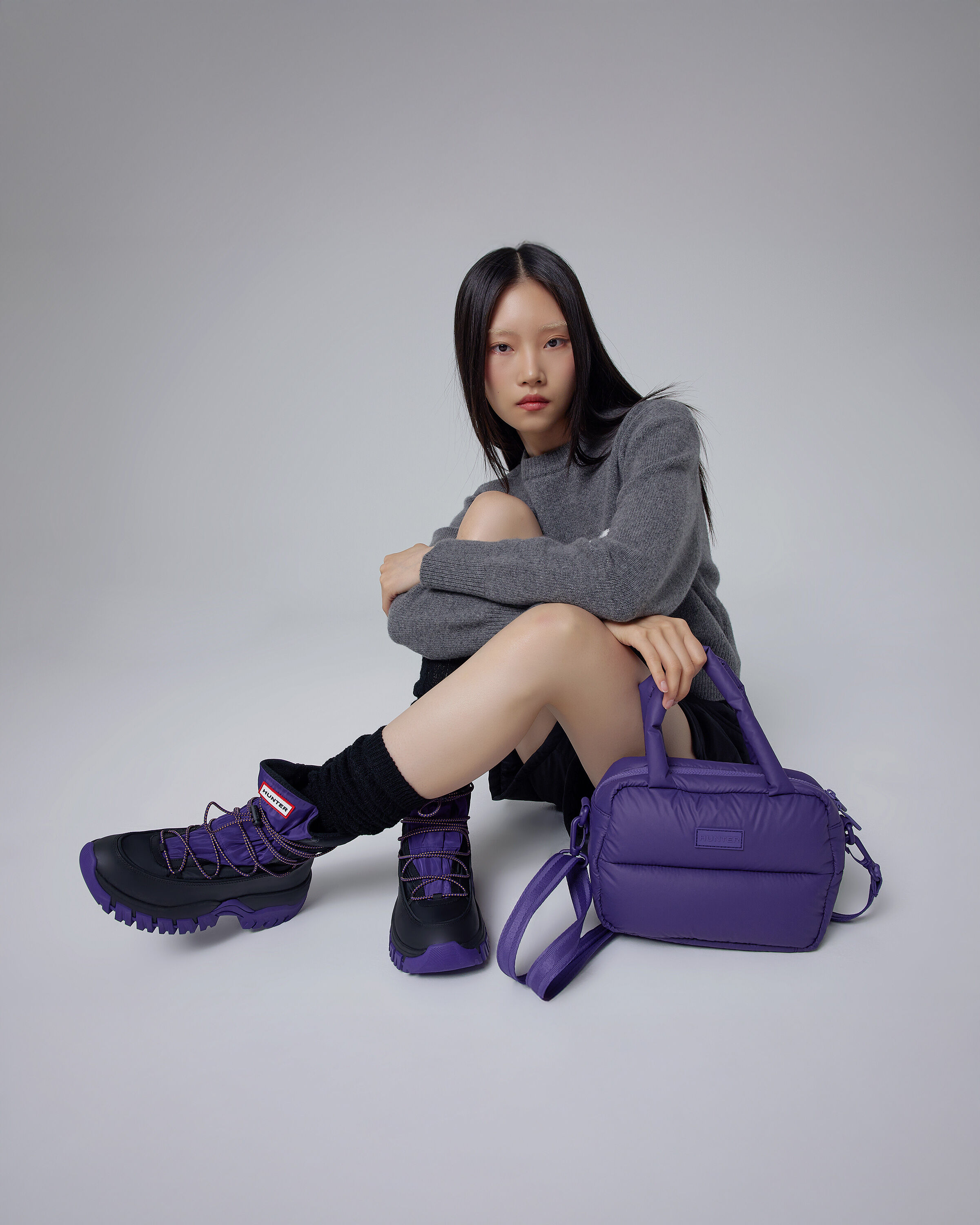 HUNTER「イントレピッド エクストラ パフド ミニ ボストン」|ショルダー・メッセンジャー|RIP