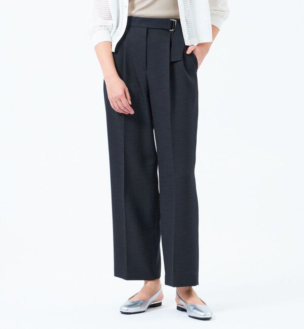 MACKINTOSH PHILOSOPHY「ドライタッチベルテッドパンツ」|その他|ネイビー