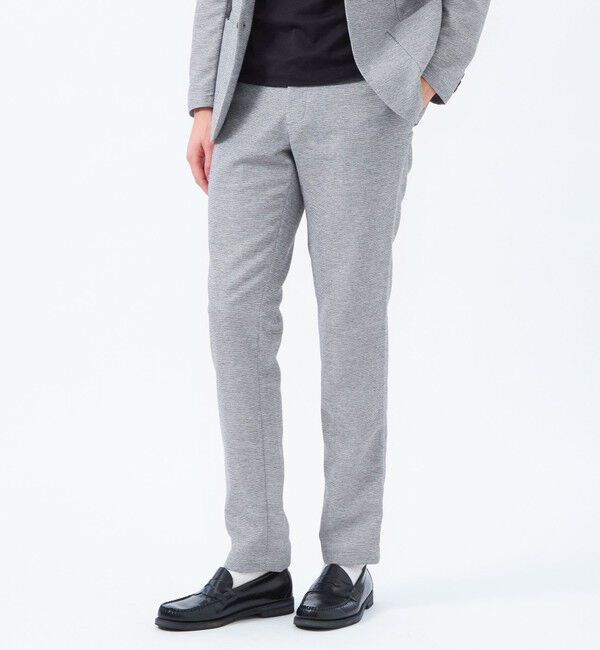 MACKINTOSH PHILOSOPHY「テーラードジャージーパンツ 杢カラミストレッチ」|スラックス|グレー