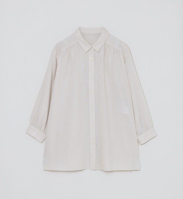 MACKINTOSH PHILOSOPHY「リネンミックスレギュラーカラーシャツ」|シャツ・ブラウス|ベージュ