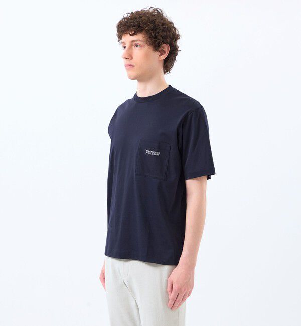 MACKINTOSH PHILOSOPHY「シルケットスムース クルーネック半袖ポケT」|Tシャツ・カットソー|