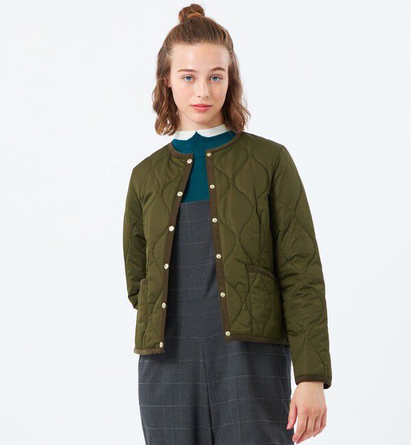 MACKINTOSH PHILOSOPHY「【WEB&一部店舗限定】キルティングショート」|ブルゾン・スタジャン|カーキ