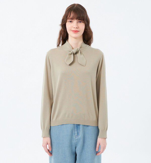 MACKINTOSH PHILOSOPHY「リボンタイロングスリーブニット」|ニット・セーター|