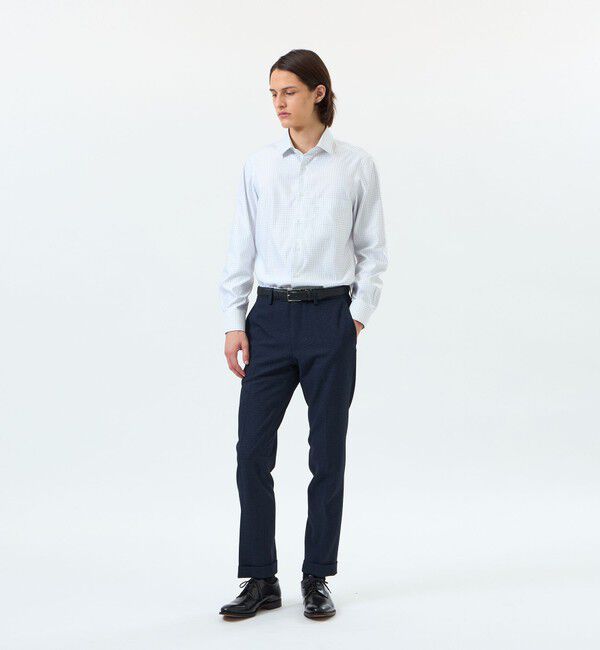 MACKINTOSH PHILOSOPHY「トロッター セミワイドシャツ 無地/ブルーバリエーション」|シャツ・ブラウス|