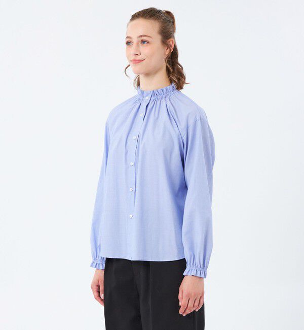 MACKINTOSH PHILOSOPHY「フリルカラーコットンブラウス」|シャツ・ブラウス|