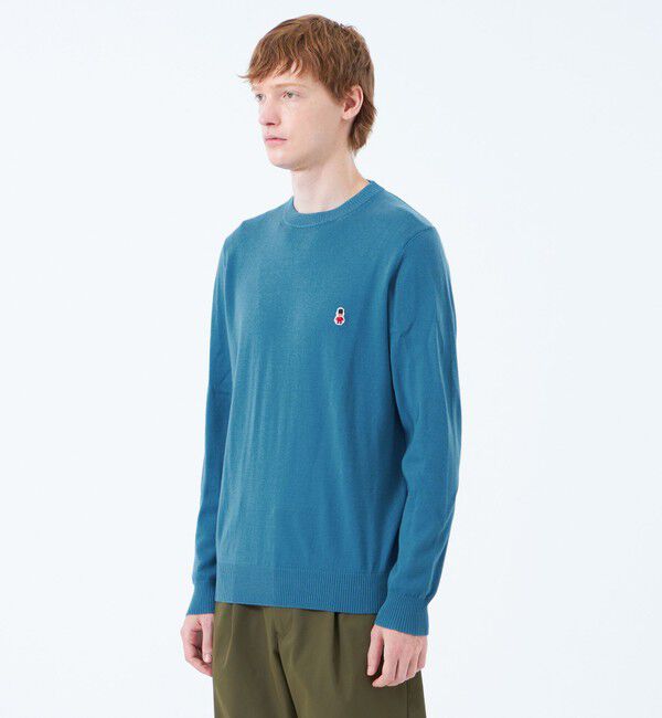 MACKINTOSH PHILOSOPHY「バッキンガムベア 綿ウール天竺 クルーネックプルオーバーニット」|ニット・セーター|
