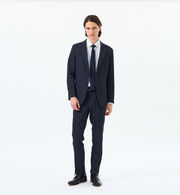 MACKINTOSH PHILOSOPHY「トロッター トラウザーズ#051 ストレッチドビー/千鳥」|スラックス|