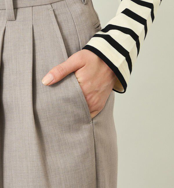 MACKINTOSH PHILOSOPHY「【GREY LABEL】2プリーツワイドスラックス」|スラックス|