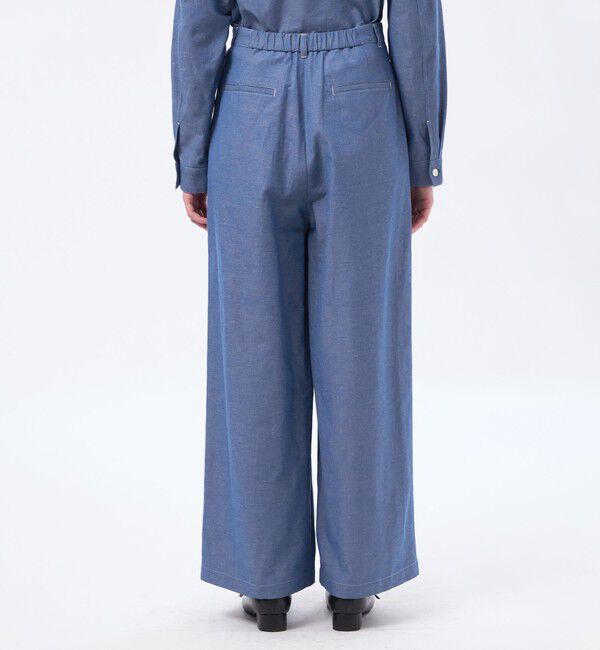 MACKINTOSH PHILOSOPHY「ハケメコットンリネンタックパンツ」|デニム|